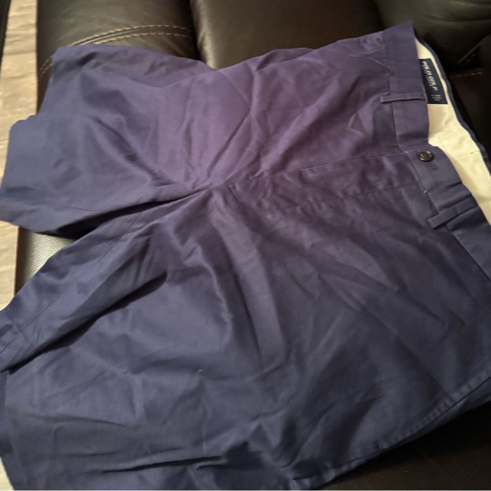 Ralph Lauren Blue Flat Front Men Shorts